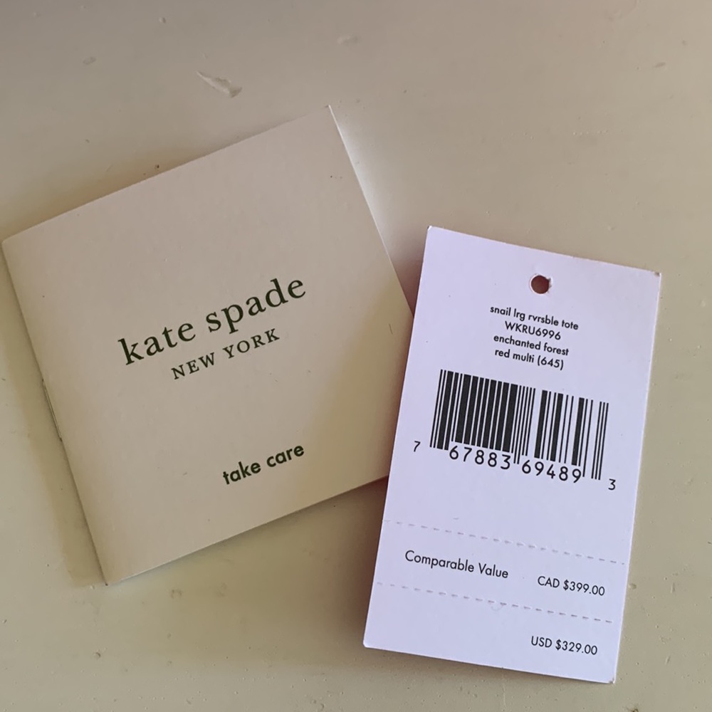 Authentic Kate Spade large reversible tote - Picture 12 of 12